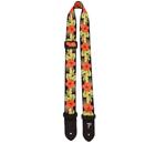 Perri's 1.5" Polyester Ukulele Strap, Orange Luau Floral