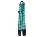 Perri's 1.5" Polyester Ukulele Strap, Blue Pineapples