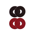 Perri's Strap Locks 4 Pack, 2 Black 2 Red