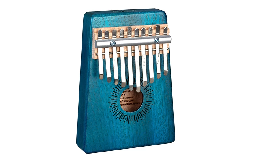 Sela Kalimba Mahogany 10, C Major, Blue