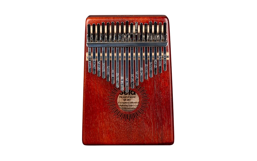 Sela Kalimba Mahogany 17, C Major, Red