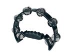 Hayman Half Moon Tambourine, Plastic, Black