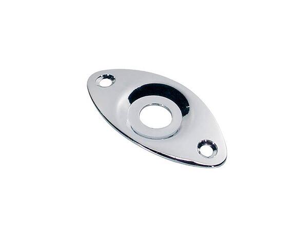 Boston Jackplate Elliptical, Recessed Hole, Chrome