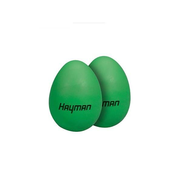 Hayman Shaker Eggs, Plastic, Pair, Green, 25g