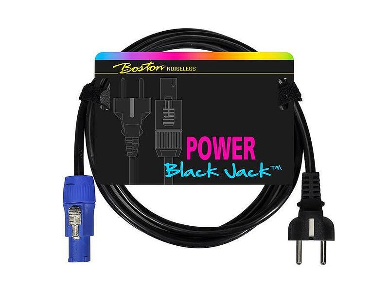 Boston Black Jack Power Cable Speakon to Schuko, 3x1,5mm, 2m
