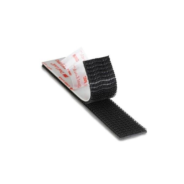 Dual Lock Reclosable Fastener, Black