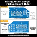 Music Nomad Precision Fret Rocker+ (String Action Gauge and Pickup Height Ruler)