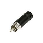Rean NYS352B RCA Plug, Black Metal Handle