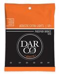 Darco D210 Acoustic Guitar Strings, Phosphor Bronze 92/8 , Extra Light .010-.047"