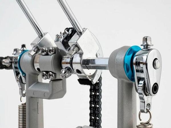 Dixon PP-P2DAQ Double Bass Drum Pedal, Blue Base