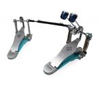 Dixon PP-P2DAQ Double Bass Drum Pedal, Blue Base