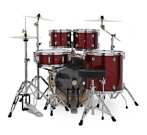 Dixon Spark, Cyclone Red, 22", 10", 12", 16", Drum Set
