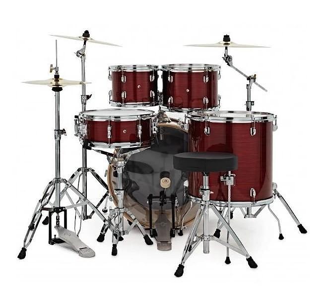 Dixon Spark, Cyclone Red, 22", 10", 12", 16", Drum Set