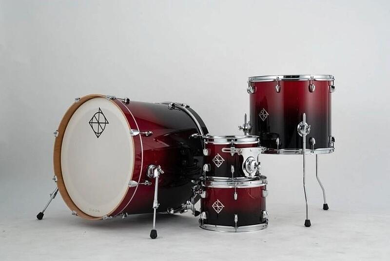 Dixon Fuse Series, Candy Red Fade, 22", 10", 12", 16", Shell Pack