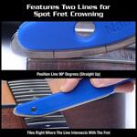 Music Nomad Diamond Coated, Safe Zone Guitar Fret Crowning File (S-File)