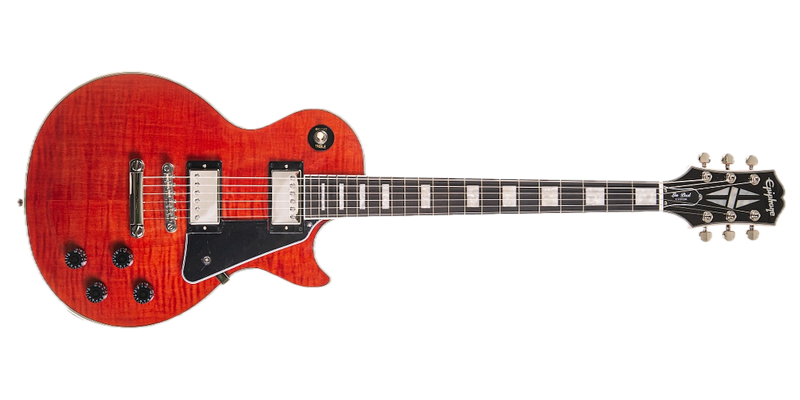 Epiphone Les Paul Custom Figured (Incl. Premium Gig Bag) Transparent Red