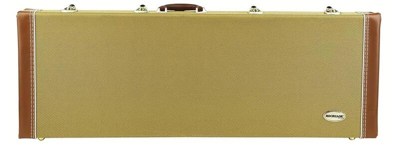 Rockcase Deluxe Electric Guitar Hardshell Case, Vintage Tweed