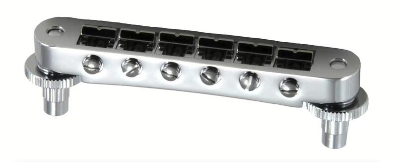 Grover 520C Tune-O-Matic Guitar Bridge (Notched), Chrome