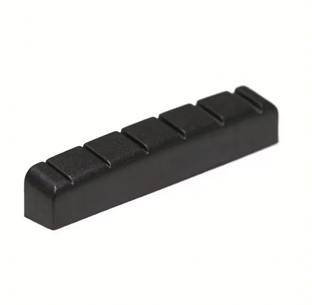 Graph Tech BLACK TUSQ XL Acoustic/Electric Guitar Nut, Flat, Slotted, 1 21/32 Length, 1/4 Thick