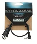 RockBoard Flat TRS to MIDI Cable, TRS-MIDI Type A, 30 cm