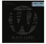 Warwick Black Label Bass String Set, Stainless Steel, 6-String, Medium Light, 020"/130"