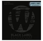 Warwick Black Label Bass String Set, Stainless Steel, 6-String, Medium, 025"/135"