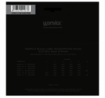 Warwick Black Label Bass String Set, Nickel Plated Steel, 5-String, Low B, Medium, 045"/135"