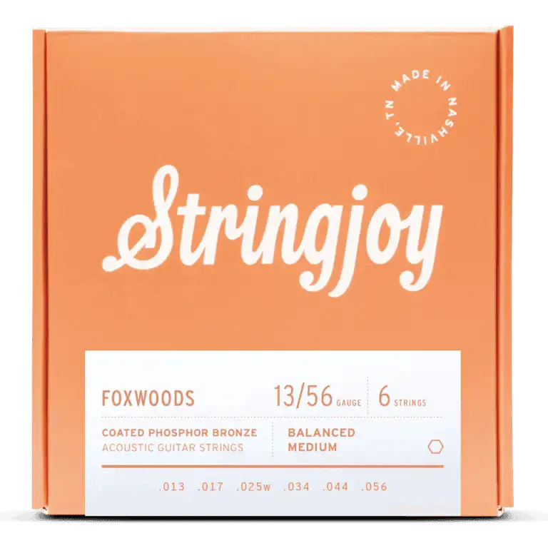 Stringjoy Foxwoods | Medium Gauge (13-56) Coated Phosphor Bronze Acoustic Guitar Strings