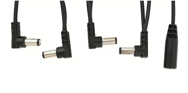 RockBoard Flat Daisy Chain Cable, Angled, 4 Outs