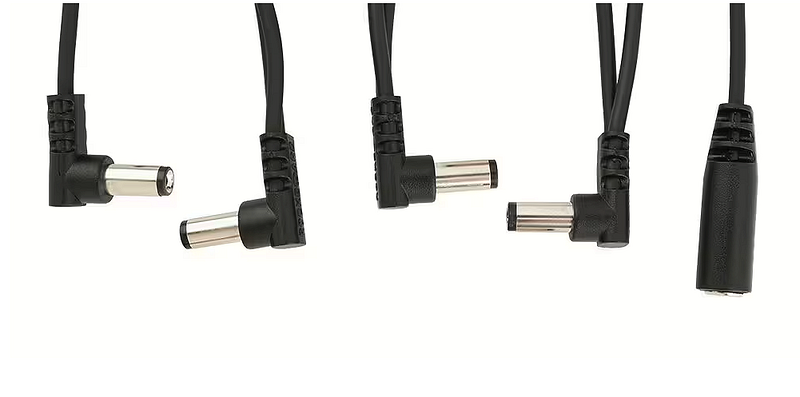 RockBoard Flat Daisy Chain Cable, Angled, 4 Outs