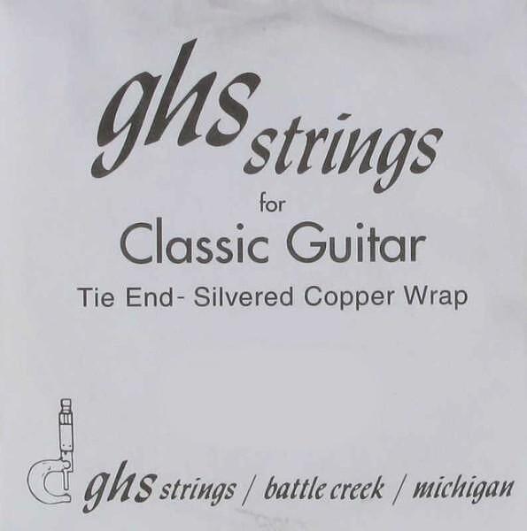 GHS Tie End Regular Classics Single String, Silvered Copper 029"