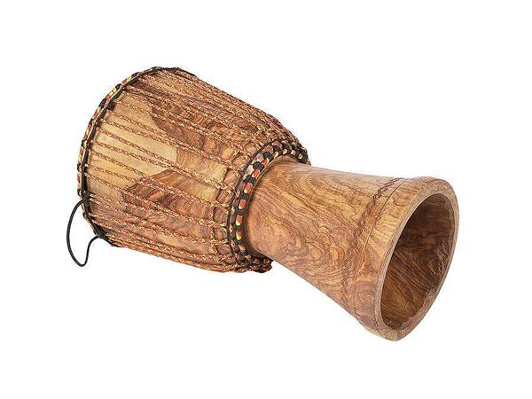 Kangaba Small Djembé Mali, Dugura Wood, Goat Skin Head, Pre-Stretched Rope, approx. 23x40cm