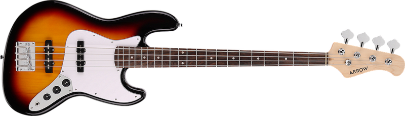 Бас китара Arrow Louisiana 4 Bass Abyss Black Rosewood/White-Copy