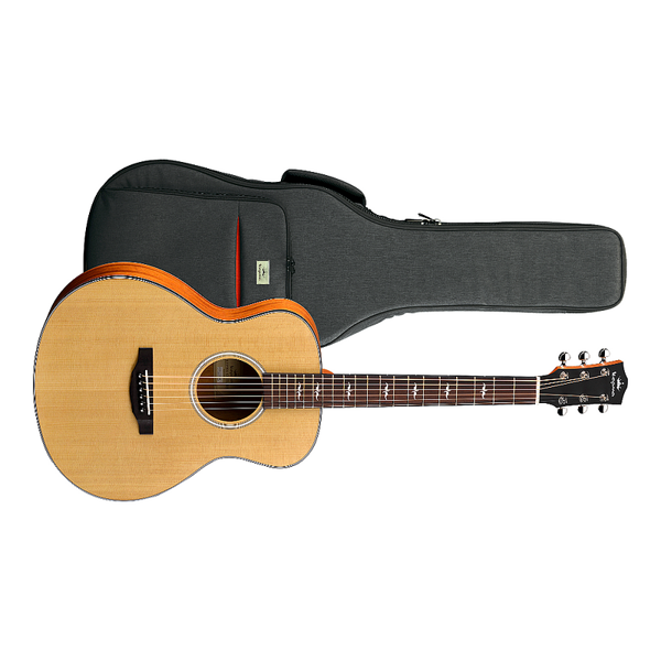 Kepma Guitars TRAVEL SERIES - FS36 Mini OM Acoustic Guitar, Natural