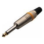 Rockcable 1/4" TS Plug Mono Straight, Metal Cap