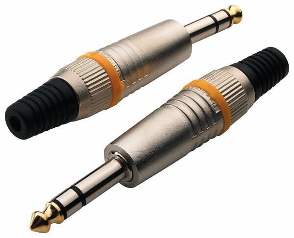 Rockcable 1/4" TRS Plug Stereo Straight, Metal Cap