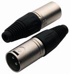 Rockcable XLR Plug Male, Plastic Cap