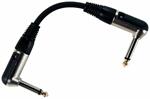 Rockcable Patchcable 20cm, Angled Plug, AD 6mm, Black