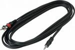 Rockcable Patchcable 3m, 3.5mm Stereo Jack Male to 2 RCA
