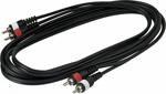 Rockcable Patchcable 3m, 2 x RCA to 2 x RCA