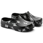 Мъжки работни обувки Birkenstock Super Birki - Черни с черепи