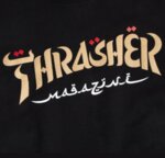 Мъжка блуза Thrasher CALIGRAPHY CREWNECK - Черна