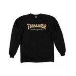 Мъжка блуза Thrasher CALIGRAPHY CREWNECK - Черна