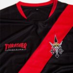 Мъжка тениска Thrasher FUTBOL JERSEY - Черна