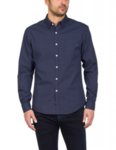 Мъжка риза REPLAY Men's Poplin Shirt Micro-Dots - Синя