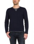 Мъжка блуза REPLAY Men's Sweater Contrasting Collar - Тъмно синя