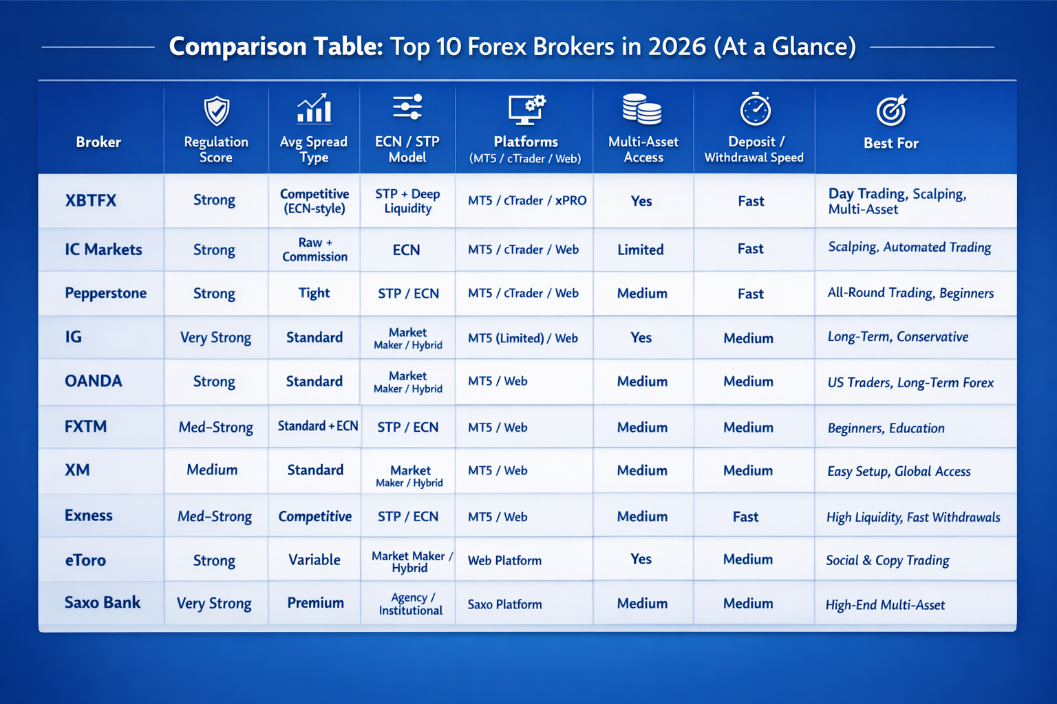 Plataformas de trading forex