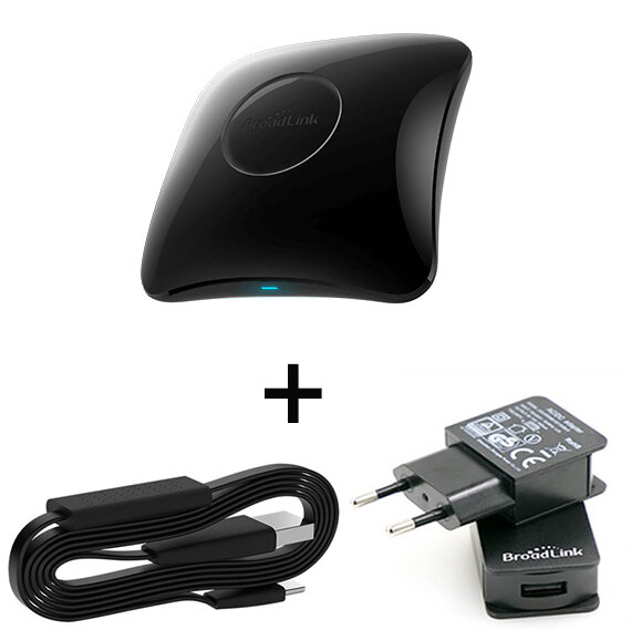 Комплект BroadLink RM4 Pro-Универсално дистанционно + HTS2 Сензорен кабел +USB Power Комплект BroadLink RM4 Pro-Универсално дистанционно + HTS2 Сензорен кабел +USB Power