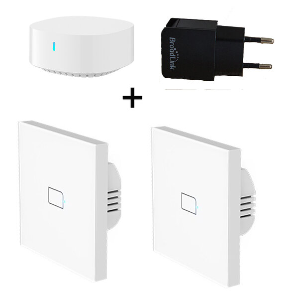 Комплект BroadLink S3 Hub + 2бр. TC3 -Умен Стенен Ключ +USB Захранване Комплект BroadLink S3 Hub + 2бр. TC3 -Умен Стенен Ключ +USB Захранване