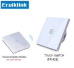 Eruiklink -Сензорен ключ с RF433MHz управление + панел за дистанционно управление